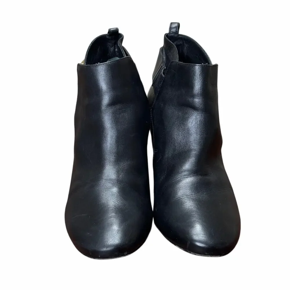 Tory Burch Gemini Link Black Boots Size 10 Pre-Owned